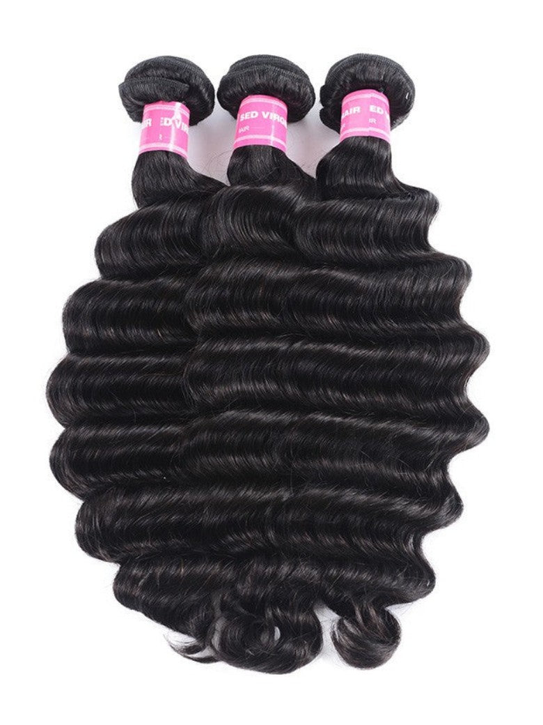 Sunber Hair 3 Bundles Loose Deep Wave Hair Bundles On Sale 12-26 Inch 100% Human Hair