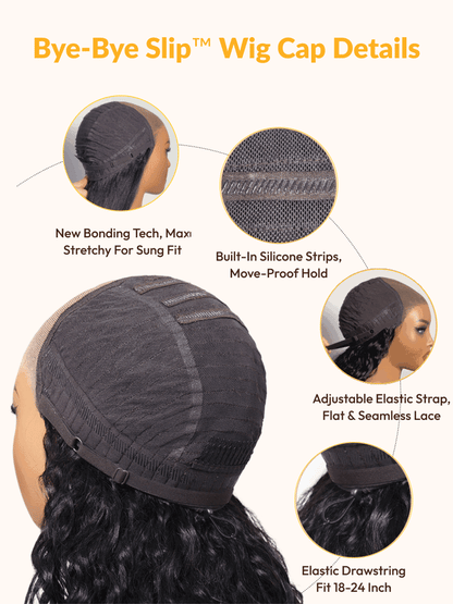 Sunber 7x5 Bye Bye Knots Chocolate Auburn Brown Loose Wave With Elastic Drawstring