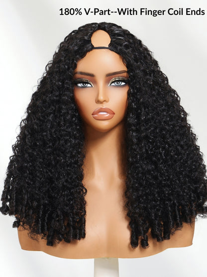 Extra 70% Off Sunber Pre-Styled Finger Coils Wig 7x5 Bye Bye Knots Glueless Spiral Curls Water Curly Hair