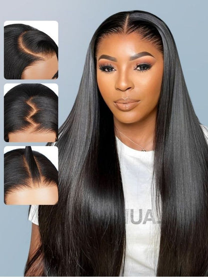 Sunber Soft and Silk Straight Wig 13x4 Pre Everything Lace Front Wigs Human Hair Wig With Pre Cut