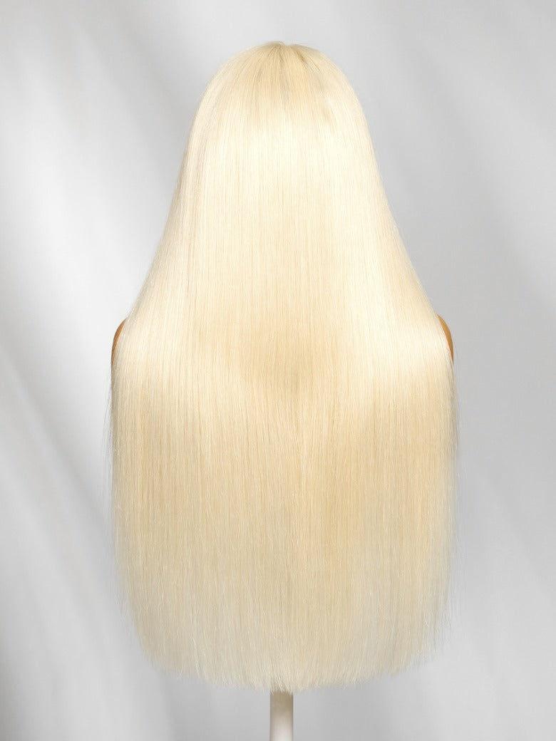 Sunber Full Lace 180% Density Silky Straight 613 Blonde Human Hair Wig Flash Sale