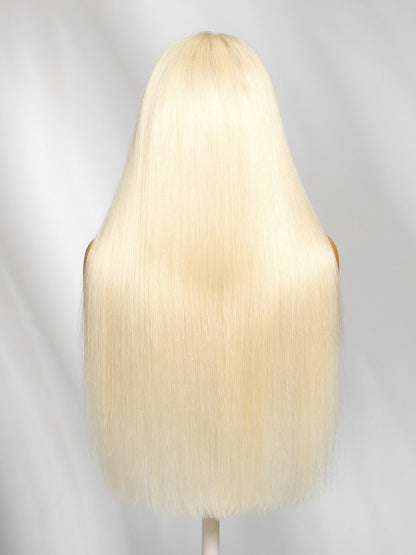 Sunber Full Lace 180% Density Silky Straight 613 Blonde Human Hair Wig Flash Sale