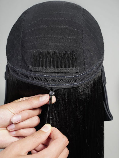 Sunber Glueless Chestnut Brown Yaki Straight Wave Wig Upgrade New V Part Wig Yaki Straight No Leave Out Protective Styles Flash Sale