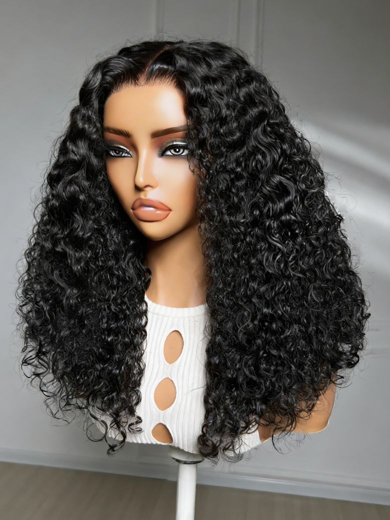 Sunber 7x5 Pre Cut Soft Kinky Curly Full Volume Fluffy Curls Lace Wig With Invisi Drawstring Sunber