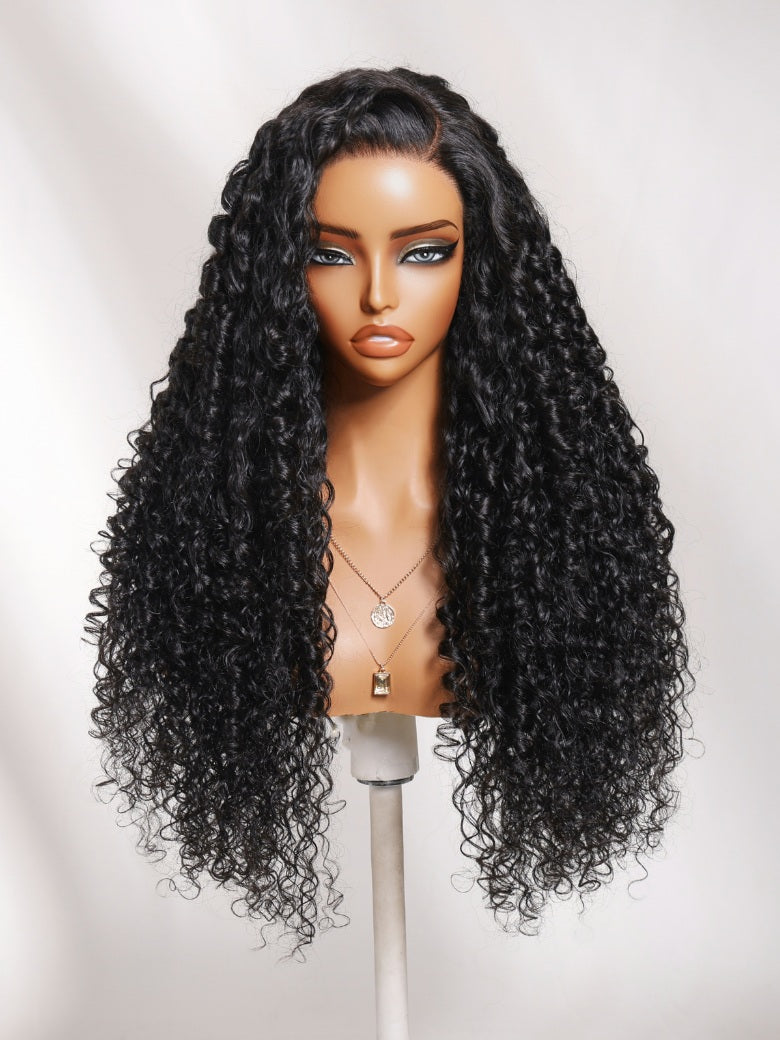Sunber 13x4 Pre Everything Side Part Springy curls With a Natural Coily Lace Frontal Wig With Invisi Drawstring