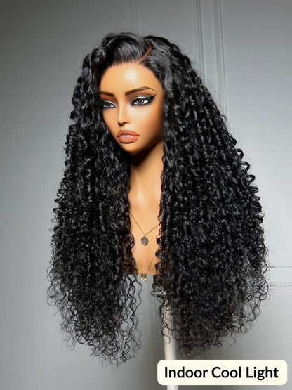 Sunber 13x4 Pre Everything Side Part Springy curls With a Natural Coily Lace Frontal Wig With Invisi Drawstring