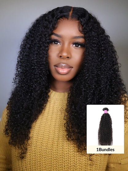 Sunber Hair 1 Bundle Kinky Curly Weaves-100% Human Hair