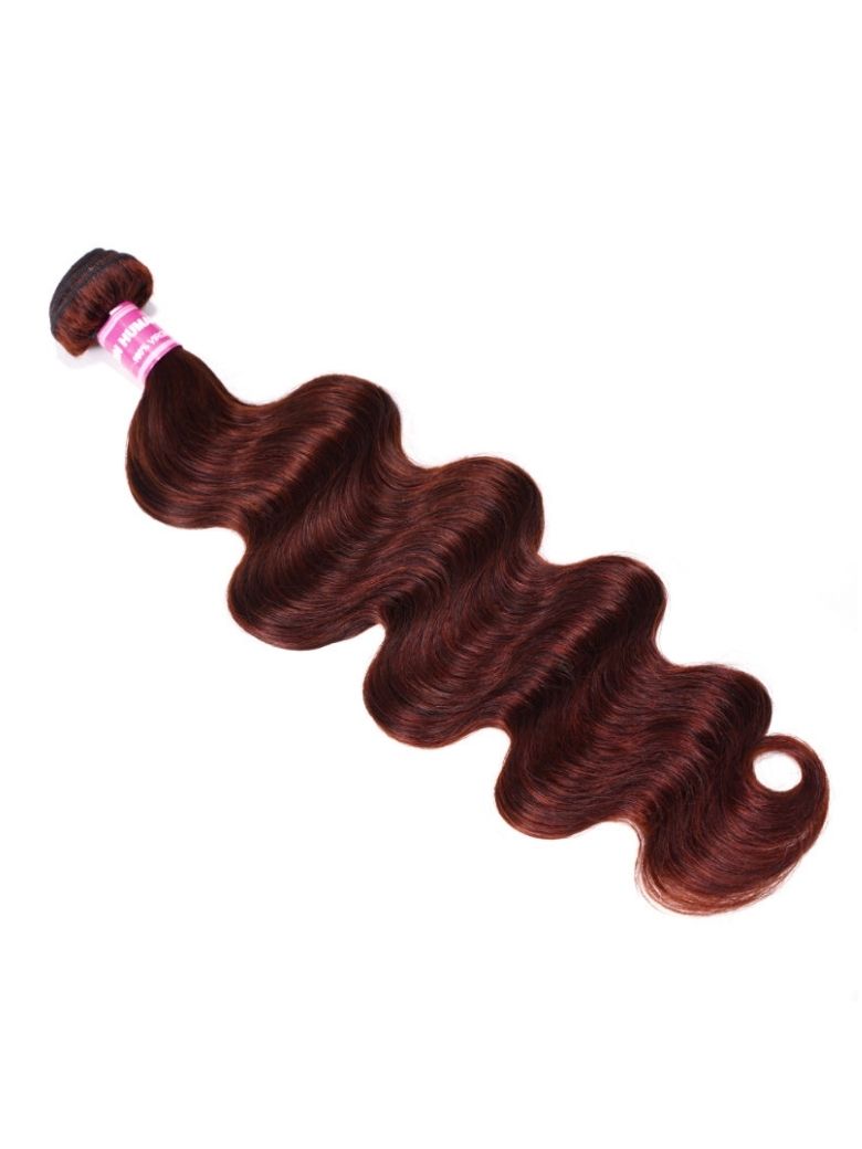 Sunber Reddish Brown Body Wave 100% Remy Human Hair 1 Bundle