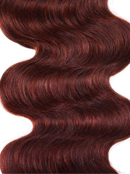 Sunber Reddish Brown Body Wave 100% Remy Human Hair 1 Bundle