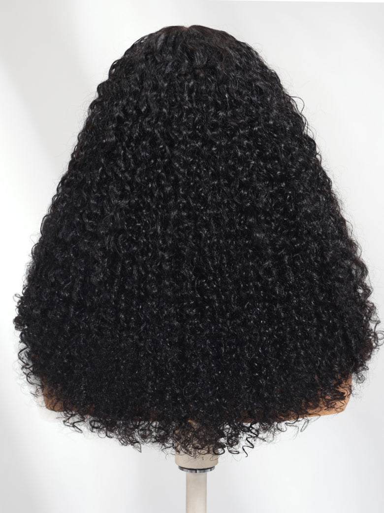 Sunber 7x5 /13x4 Pre Everything Pre-Styled Finger Coils Bye Bye Knots Glueless Water Curly Lace Wig With Invisi Drawstring