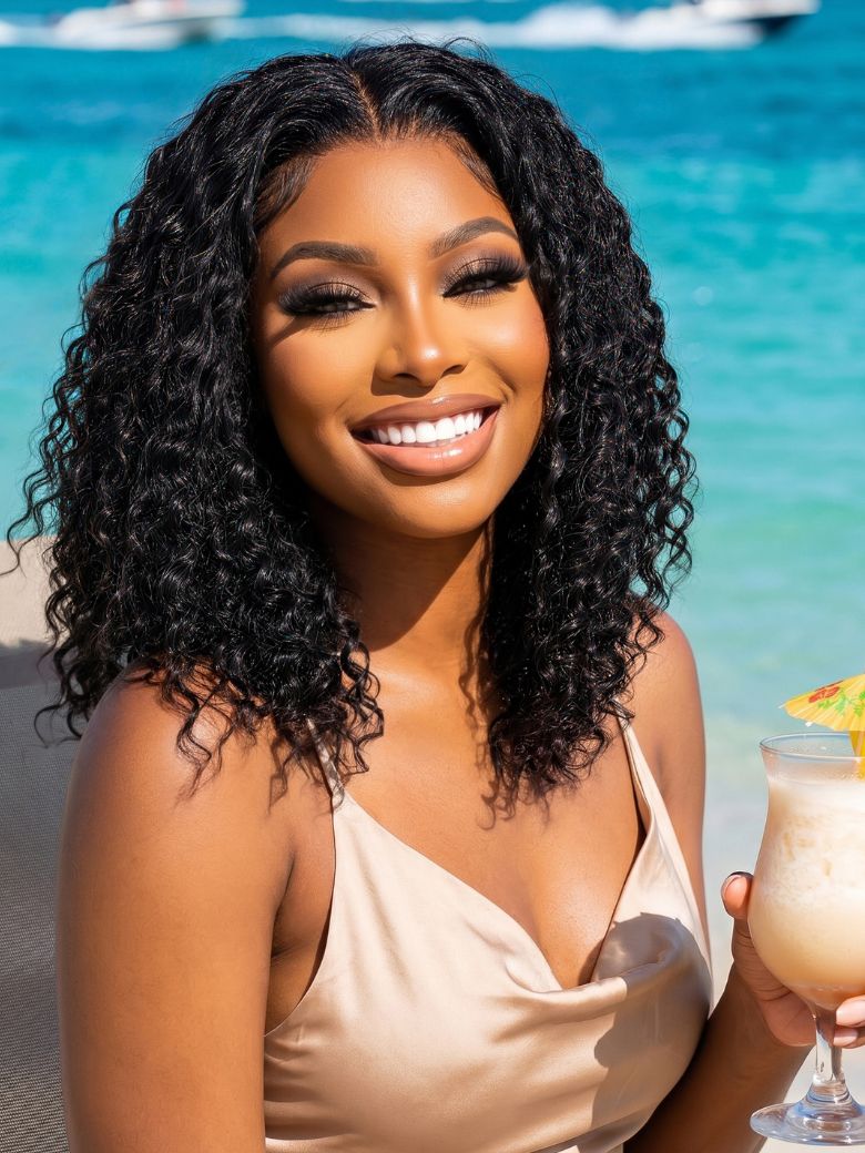 Sunber Twist-out Inspired Curl Soft Wet Look Water Wave Lace Frontal Wig With Invisi Drawstring