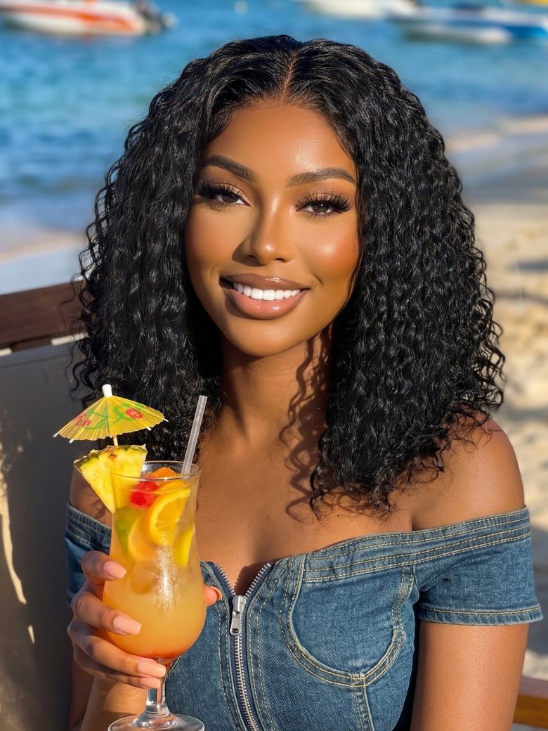 Sunber Twist-out Inspired Curl Soft Wet Look Water Wave Lace Frontal Wig With Invisi Drawstring